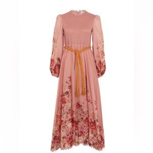 Zimmermann Cassia Midi Dress in Musk Floral